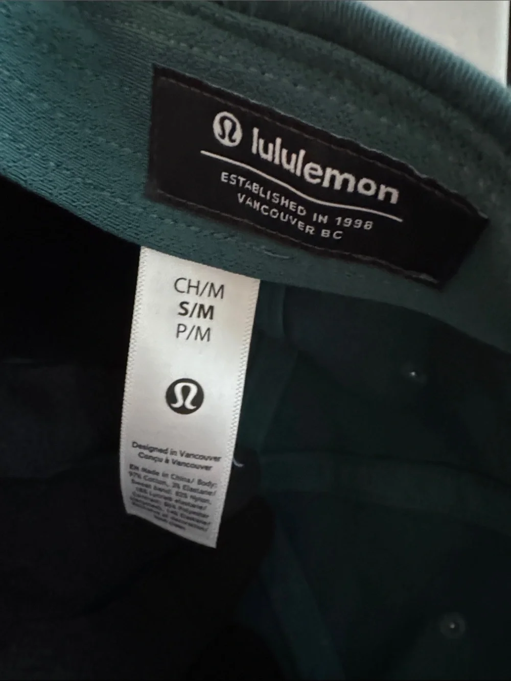 lululemon athletica Green Logo Baseball Cap